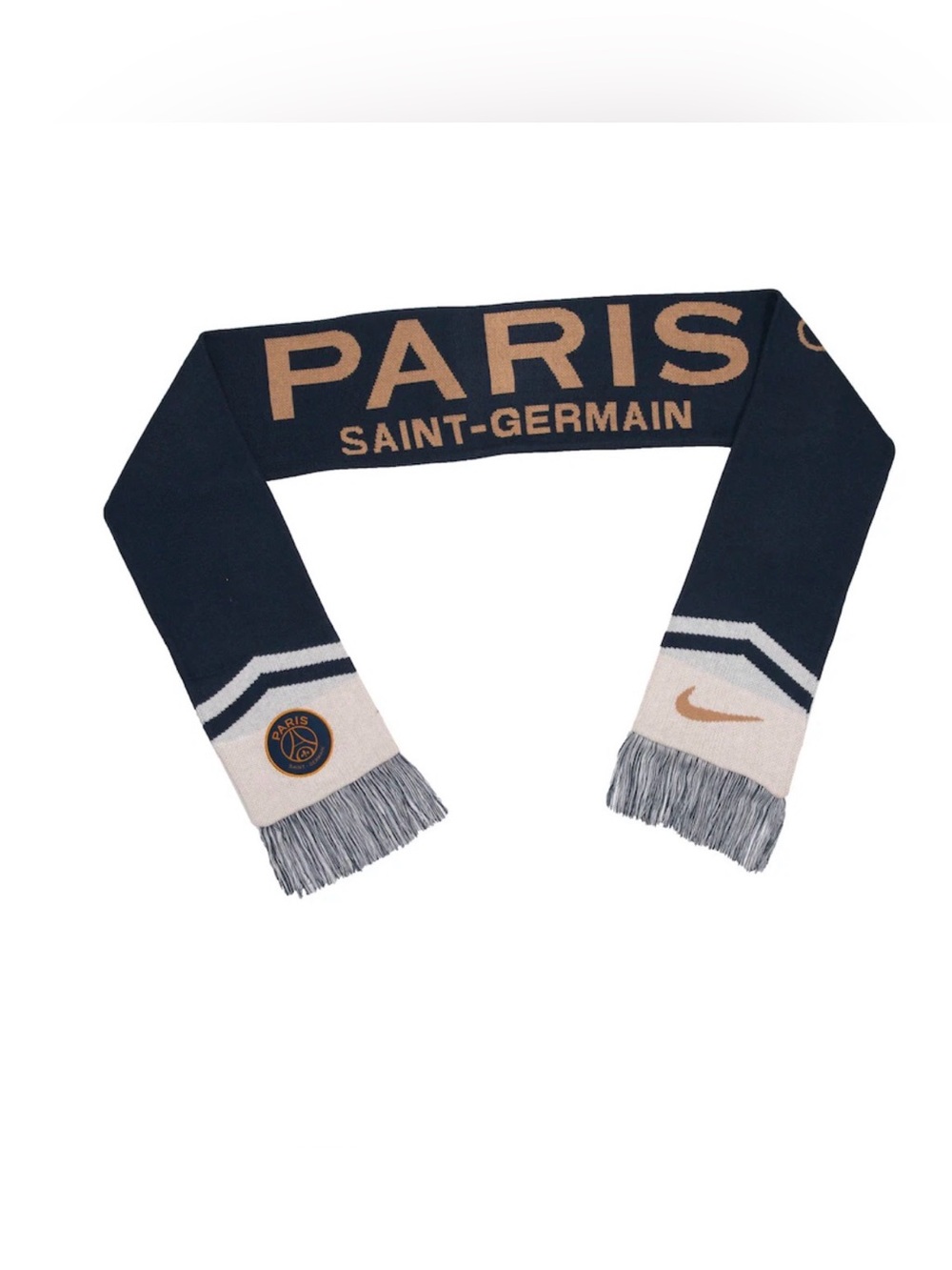 NWT NIKE Paris Saint-Germain Local Verbiage Scarf Unisex New Navy Blue